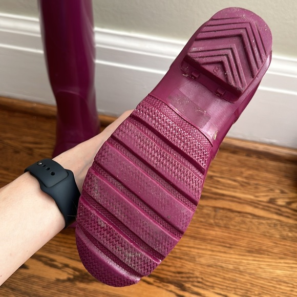 HUNTER Rain Boots - Purple size 7 Women’s - Picture 5 of 6